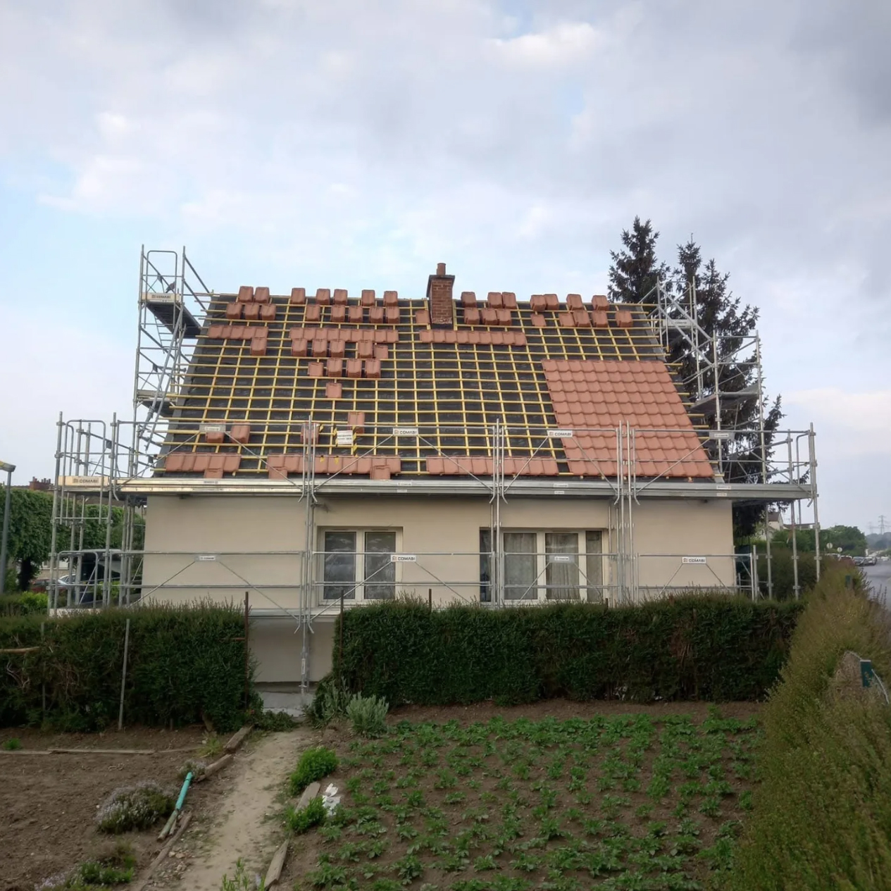 Chantier toiture neuve